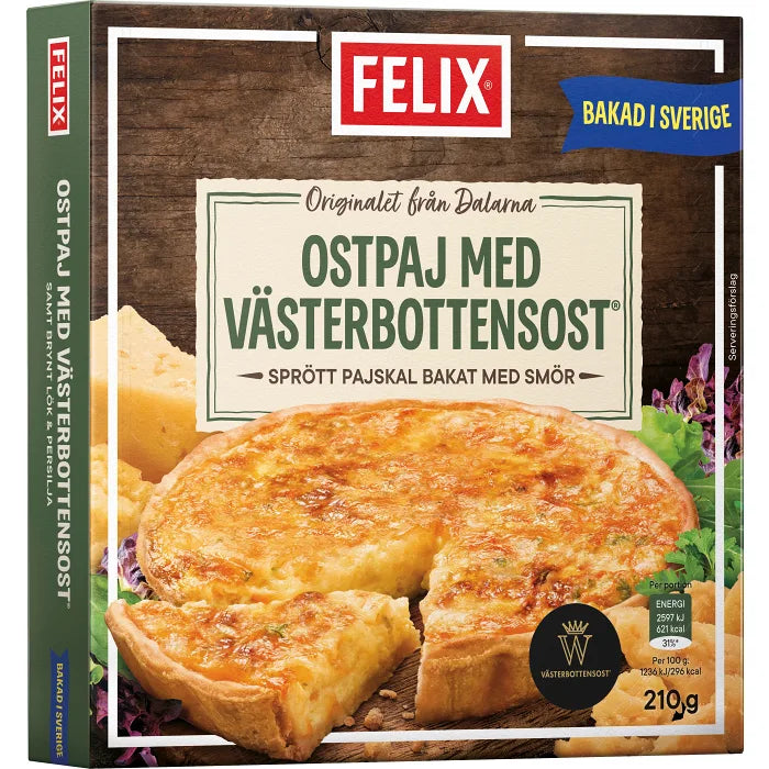 Felix Cheese Pie Västerbottensost  (Sold Frozen)