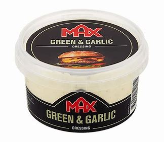 Max Green and Garlic Burger Dressing 220ml