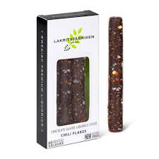 Lakritsfabriken Liquorice Sticks dark Chocolate & chili 45g