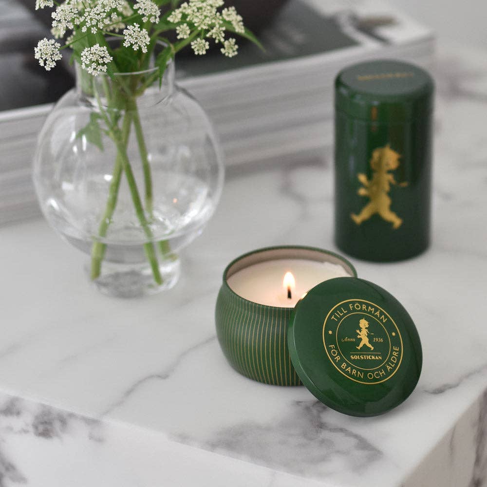 Solstickan Design - Scented Candle Coniferous + Green Matchstick