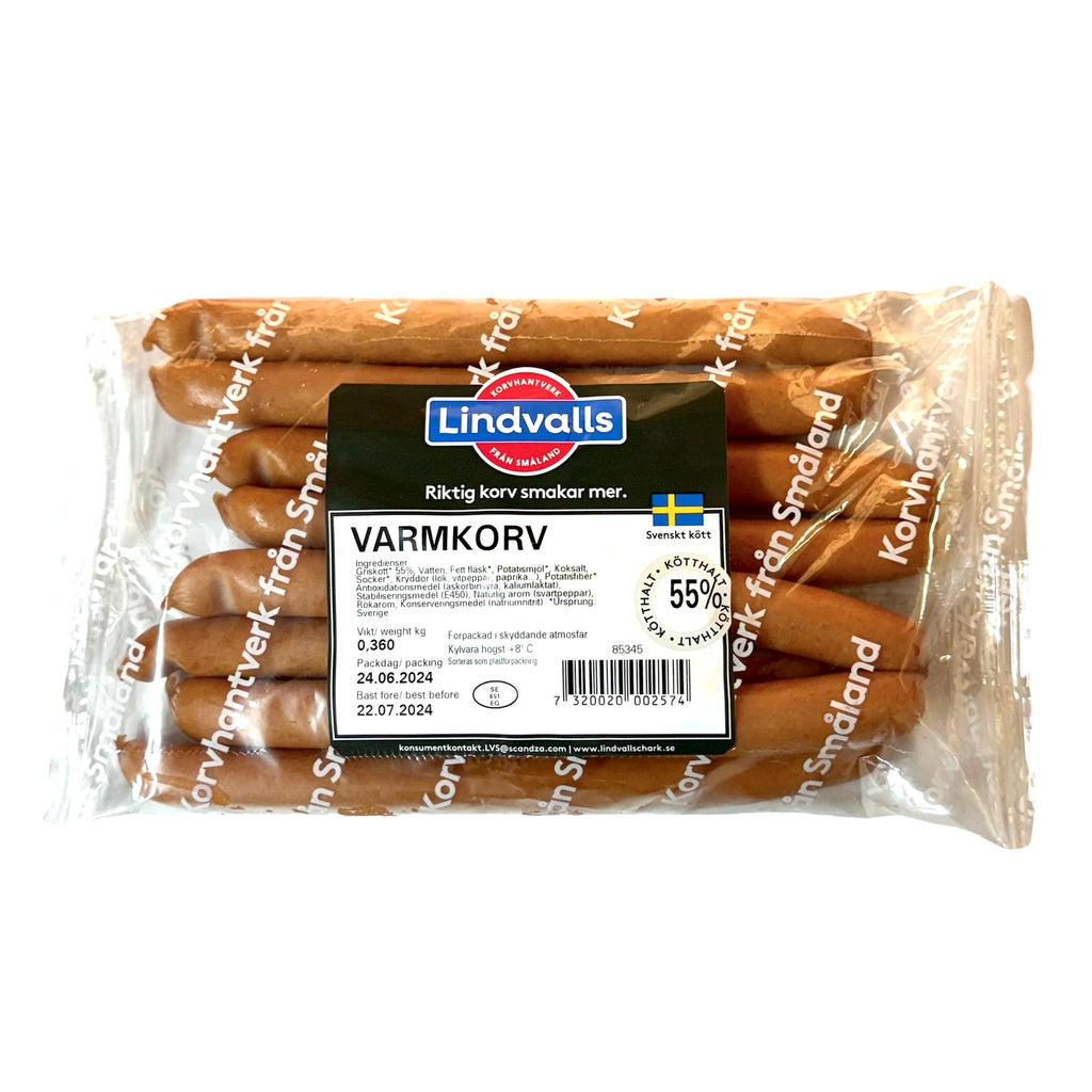 Lindvalls Varmkorv 360g