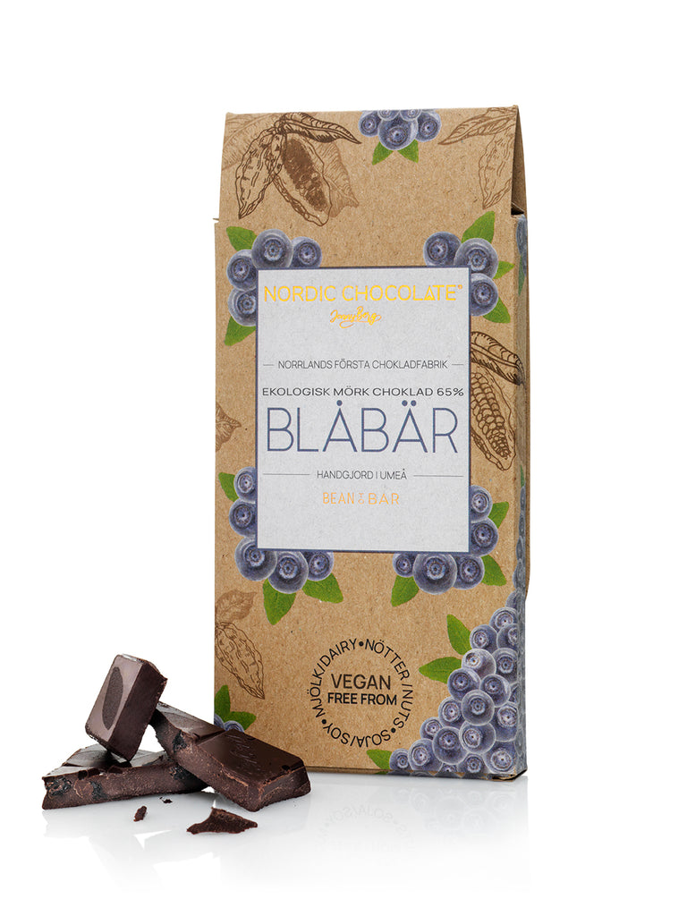 Nordic Chocolate Dark Chocolate with Blueberry 65%