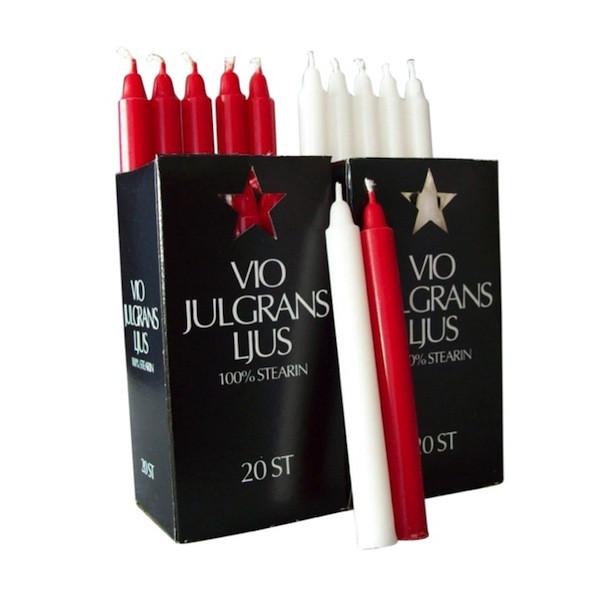 Vio Christmas Tree Candles (RED)